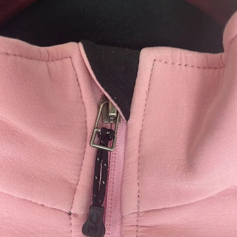 Spyder Pink Jacket Zip Up Size Large - Picture 7 of 9
